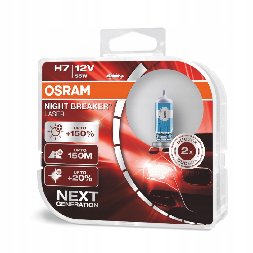 

+150% Osram H7 12V 55W Night Breaker Laser Duo