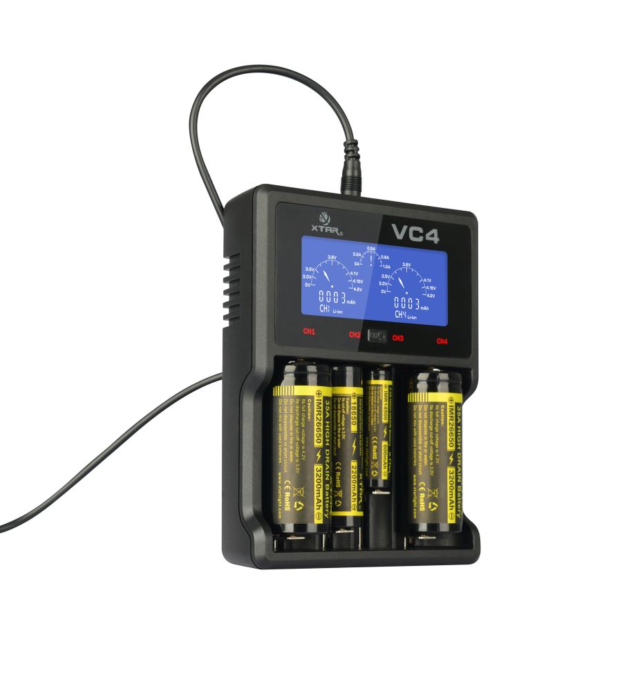 Зарядное устройство XTAR VC4 LCD Li-Ion Ni-Mh 18650 26650 EAN (GTIN) 6952918320364