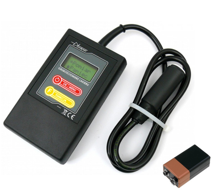 Метр тестер лак GL-1s Fe зонд +батарея 9V