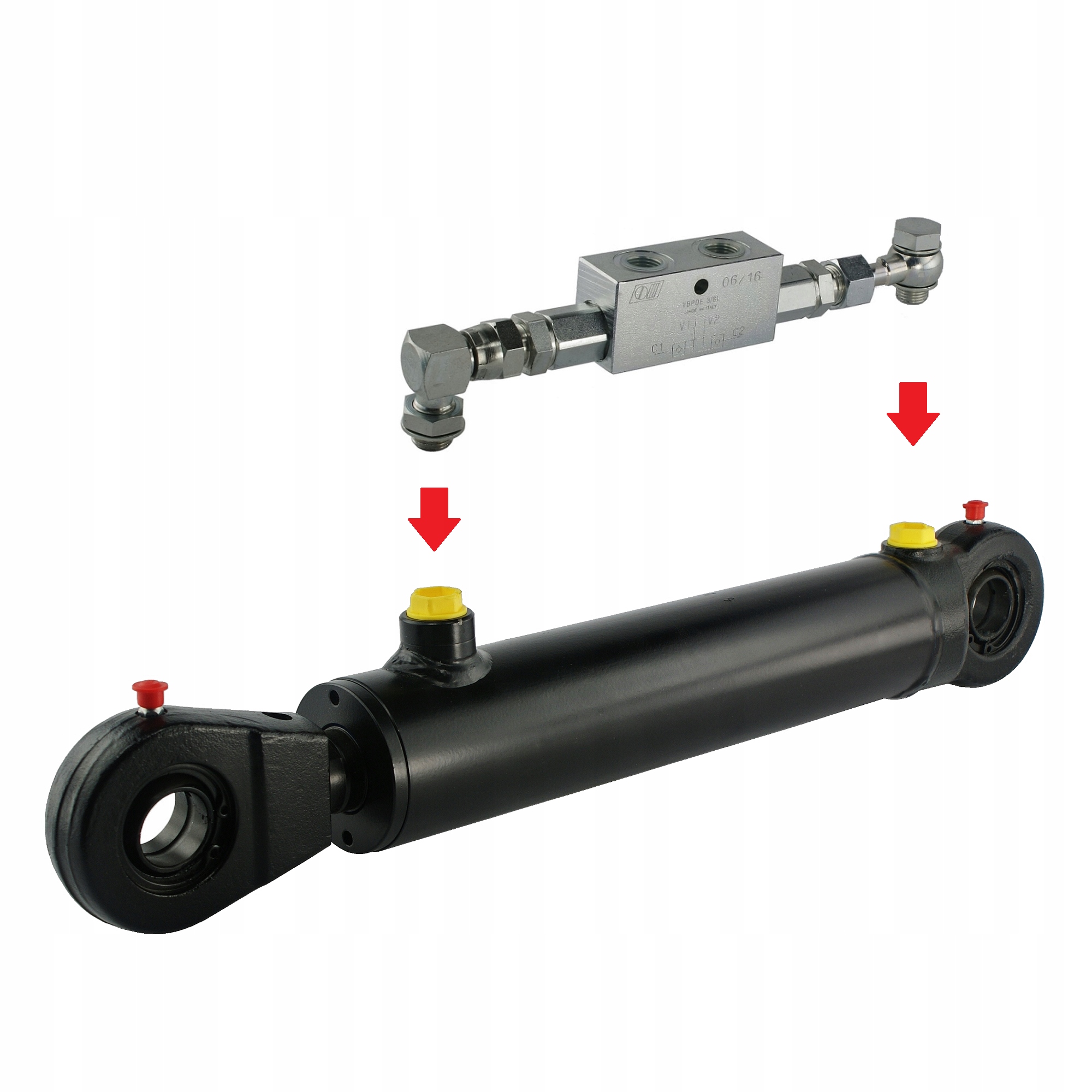 

Cylinder Siłownik Hydrauliczny Z Zamkiem Skok 140