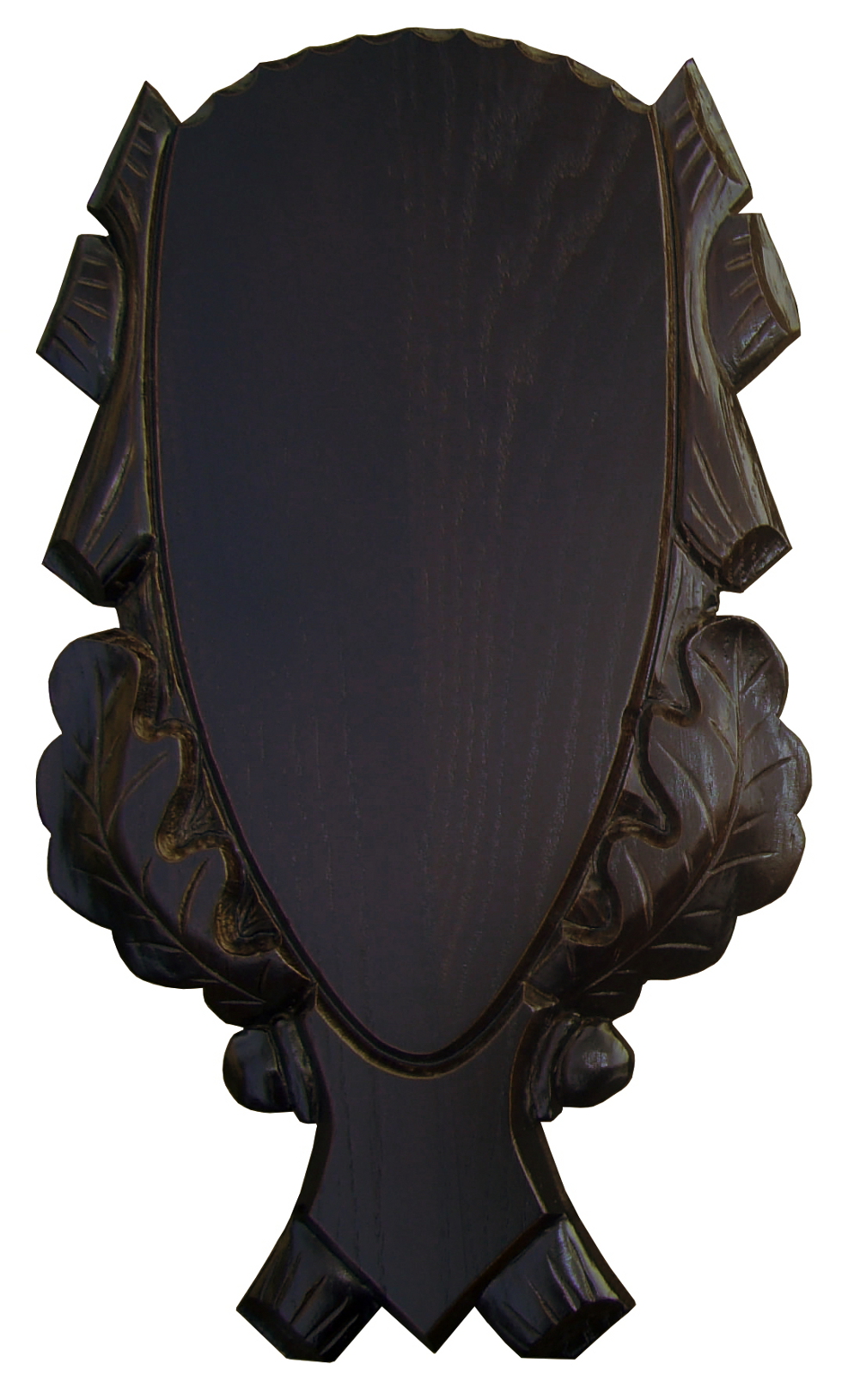 Deska vyřezávaná pod parohy daniela, dubová, 007 cm, 29 x 16 cm