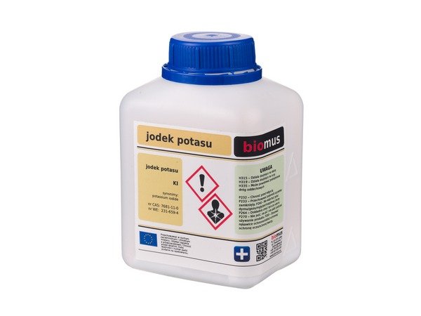 Jodek potasu Biomus 250g czystość 99,9 % Gatunek: Czysty
