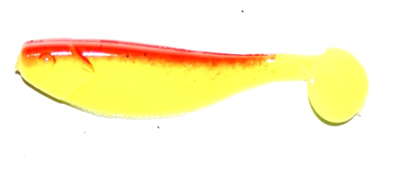 Manns Ripper 45mm Żółty fluo z czerwonym grzbietem