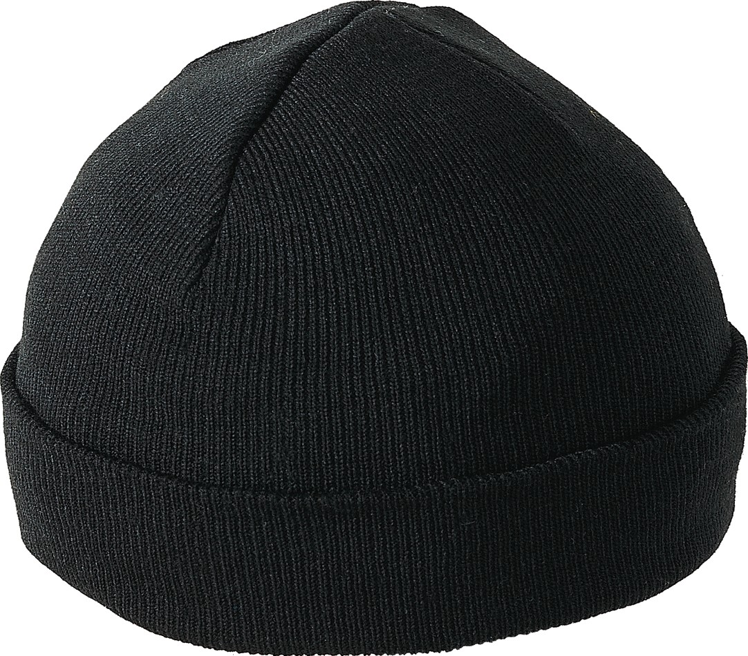 Черная вязаная шапка мужская