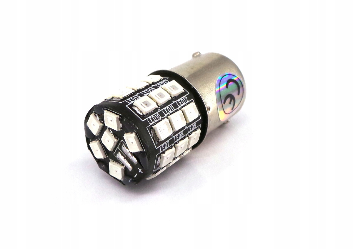 LED P21W BA15S 12V CANBUS červená R10W 1100lm