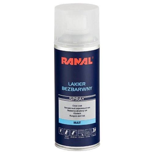 

Ranal Lakier bezbarwny matowy w sprayu 400ml