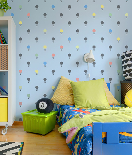 Hot Air Balloons - szablon malarski balony Płeć Dziewczynki Chłopcy