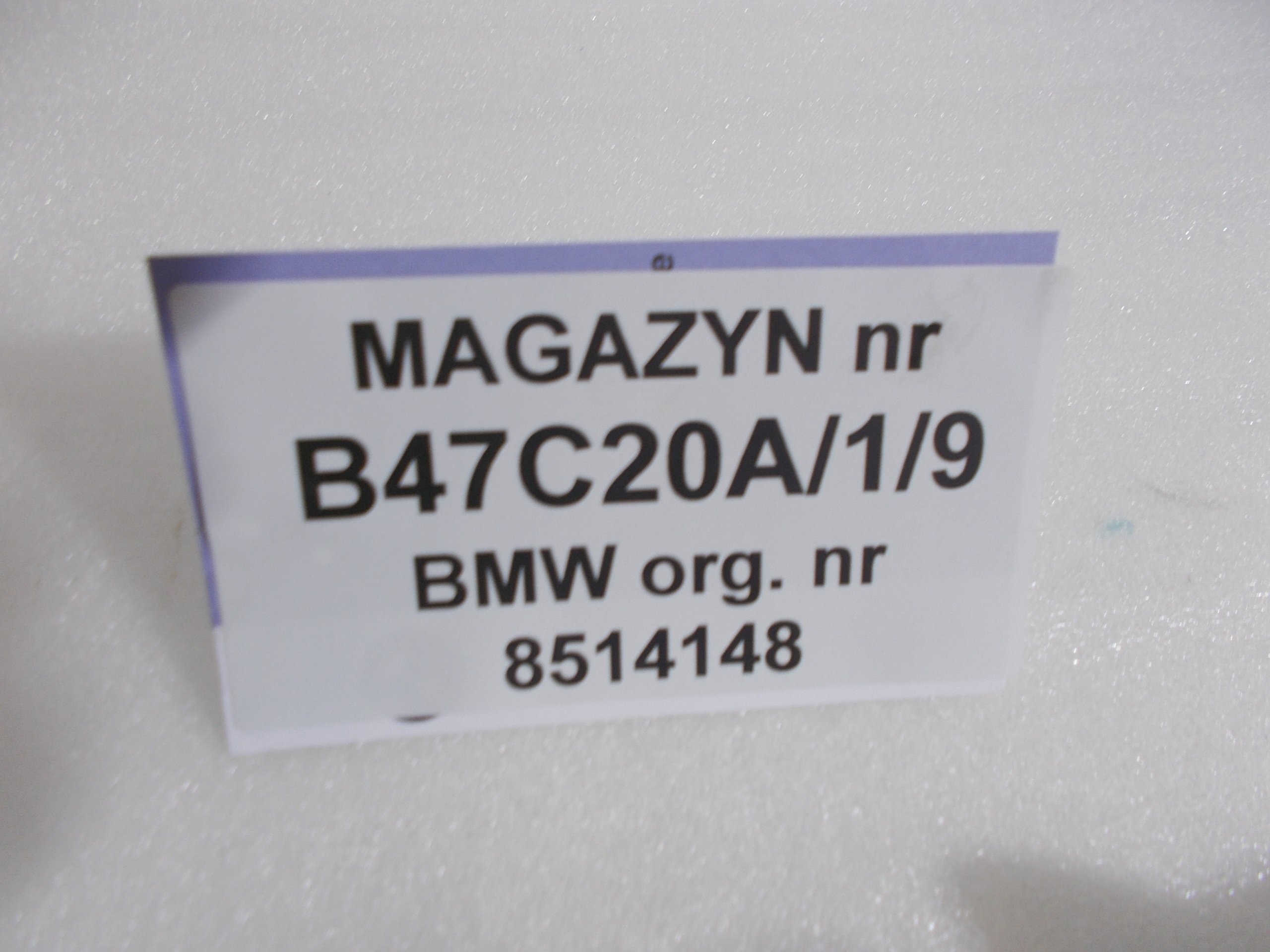 WTRYSKIWACZ B47C20A BMW F10 F20 F30 F48 8514148 Typ silnika Diesel