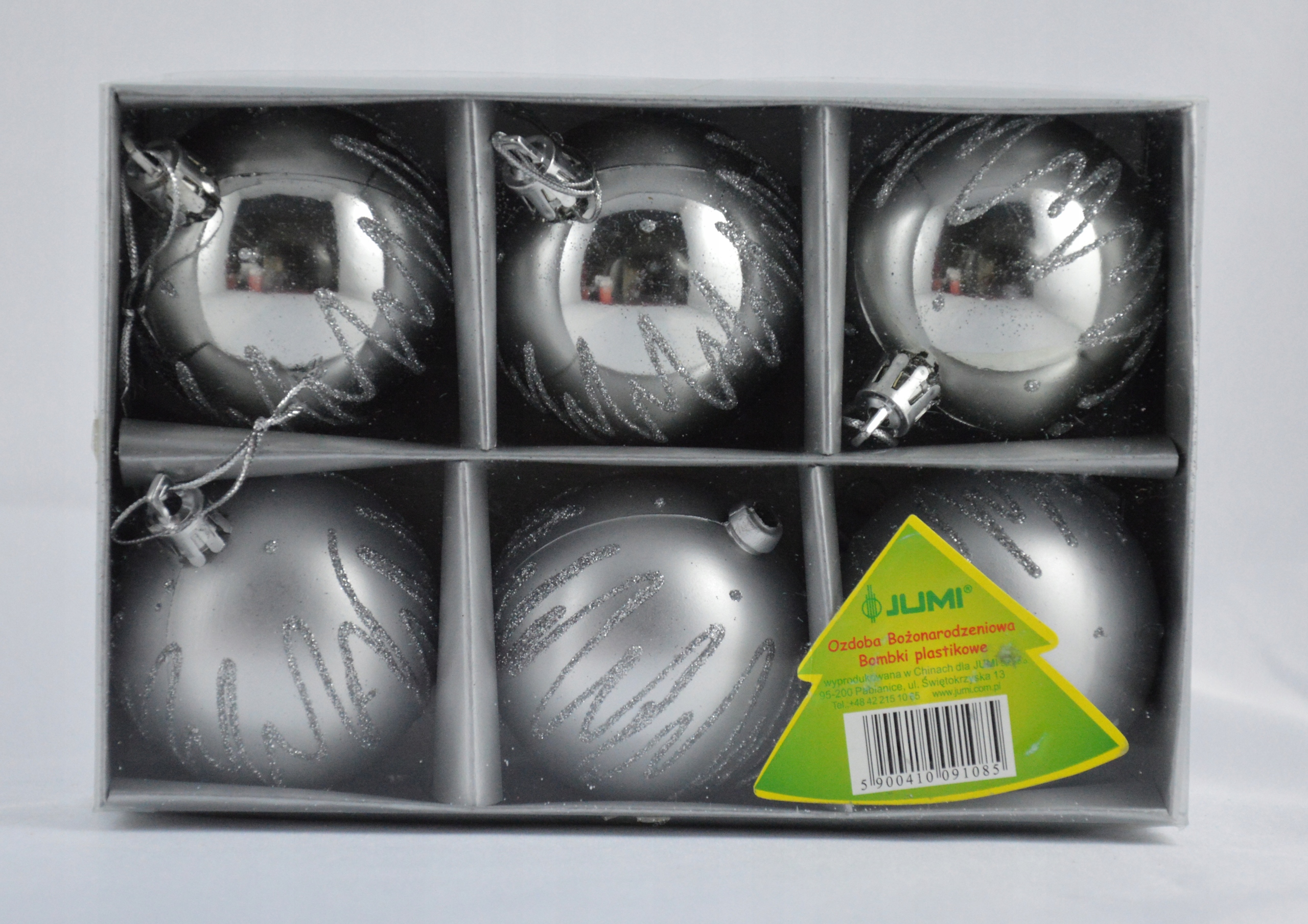 

Bombki Nietłukące Plastikowe Zestaw 6szt Bombka