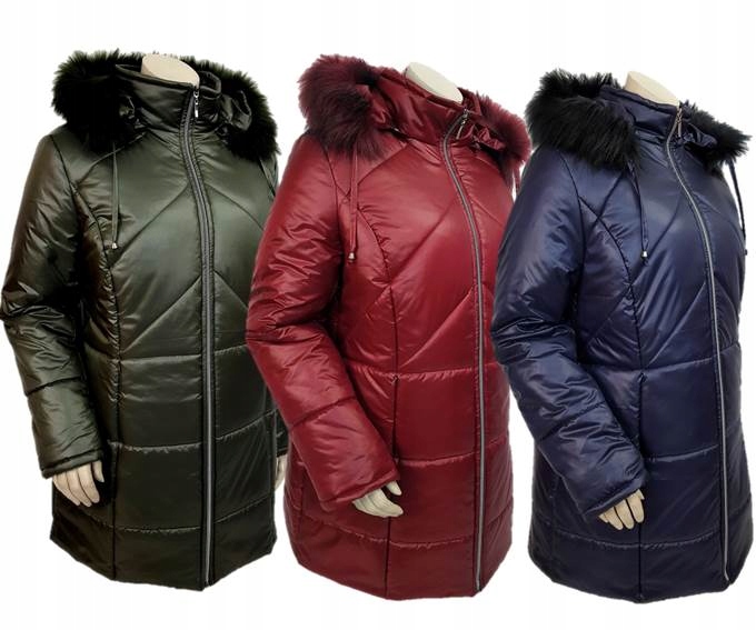 PŁASZCZYK ZIMOWY OCIEPLANY KURTKA ZIMOWA 3XL 52 54 Rozmiar 54