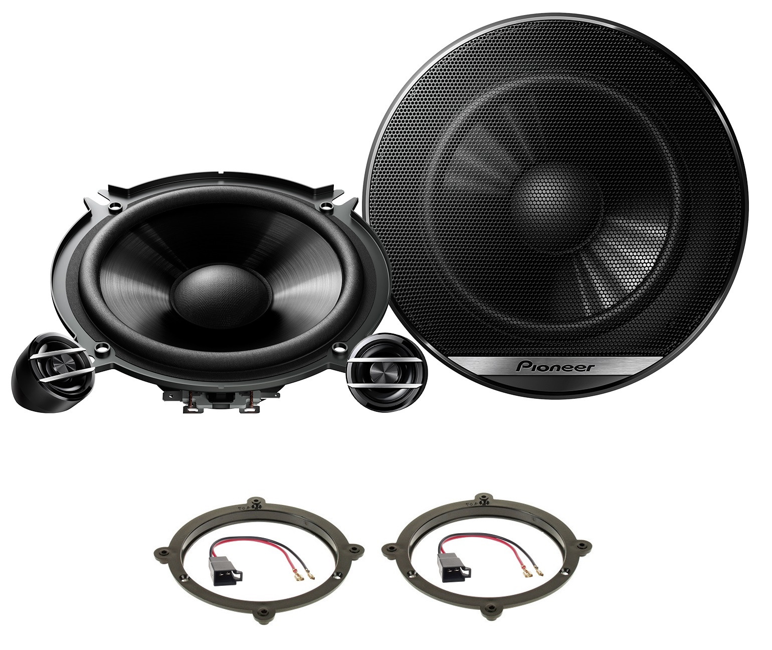 Pioneer TS-G130C Reproduktory 130 mm montážní distanční prvky Audi A3 8L 1996-2003