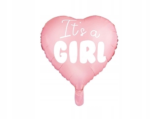 

Balon foliowy foliowe Serce urodziny IT's a Girl