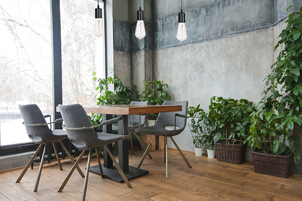 Nowoczesna LAMPA WISZĄCA CHROM MIEDŹ edison 3 x60W Kolekcja LOFT II