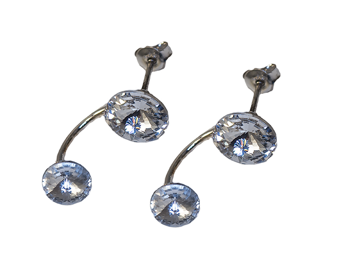 

Swarovski Rivoli Twist Podwójne Kolczyki 2 w 1925