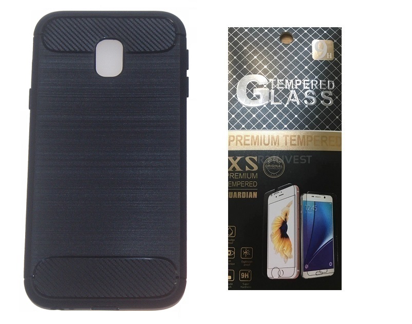 

Karbon Etui Carbon Samsung Galaxy J3 2017 + Szkło