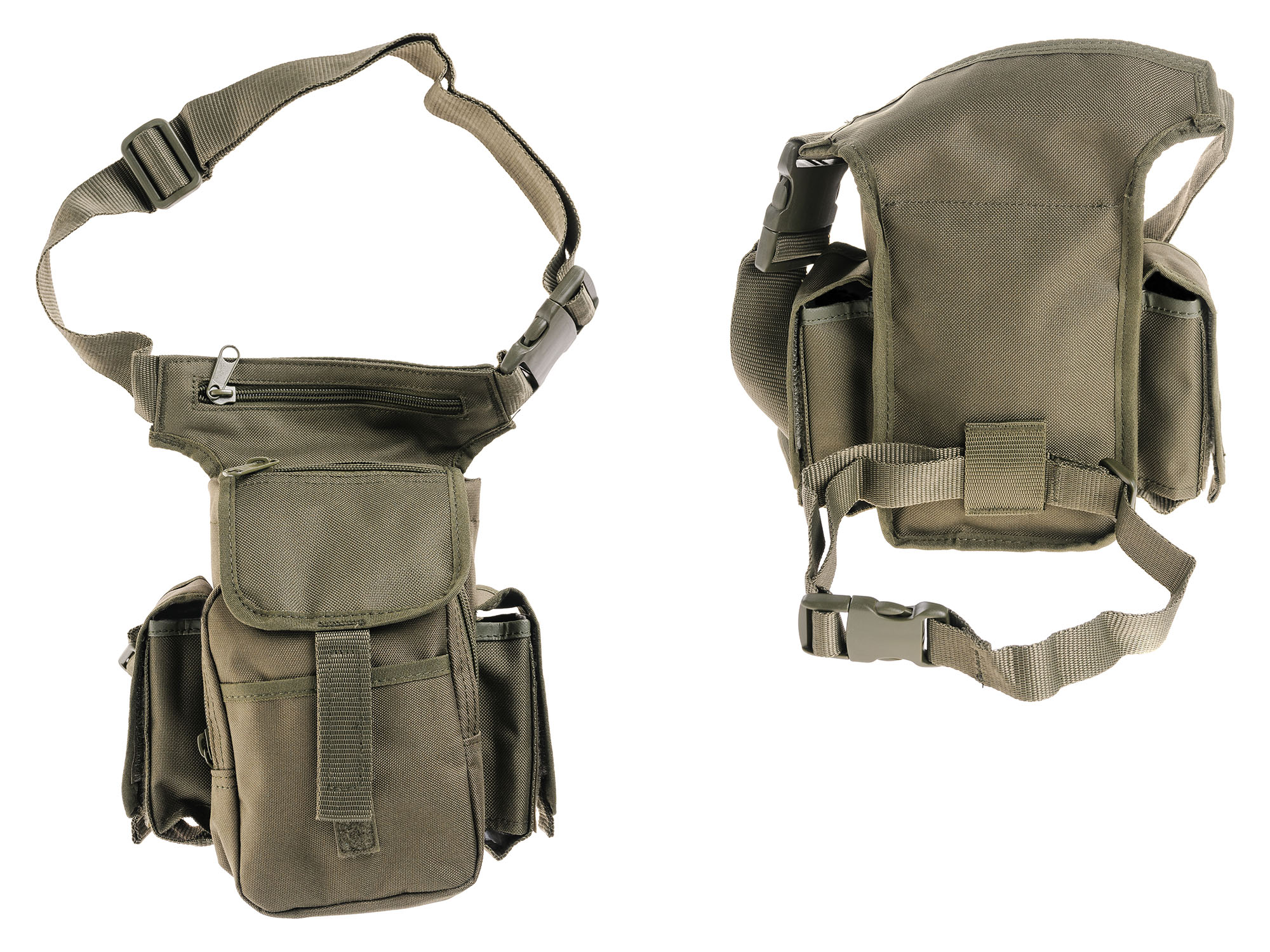 Bederní Taška Hip Bag Multipack 1000D Olive