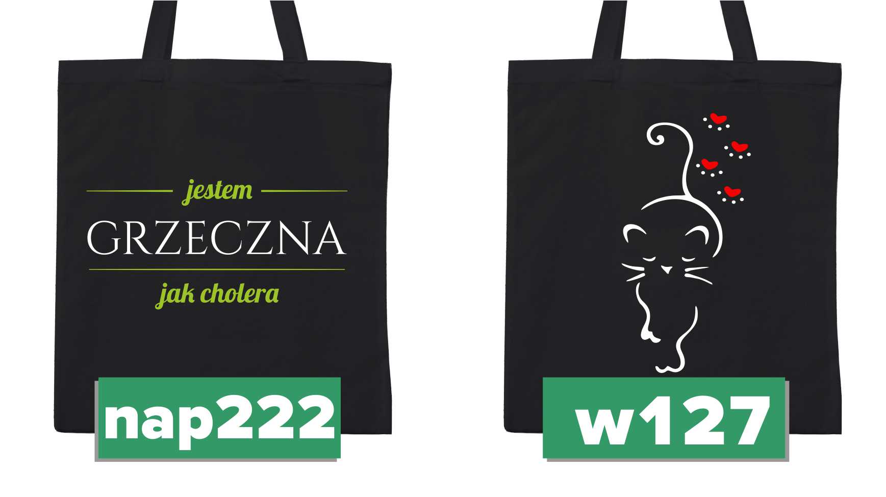 TORBA CZARNA Z ZAMKIEM DZIEŃ KOBIET PREZENT EKO Kolor okuć nie dotyczy