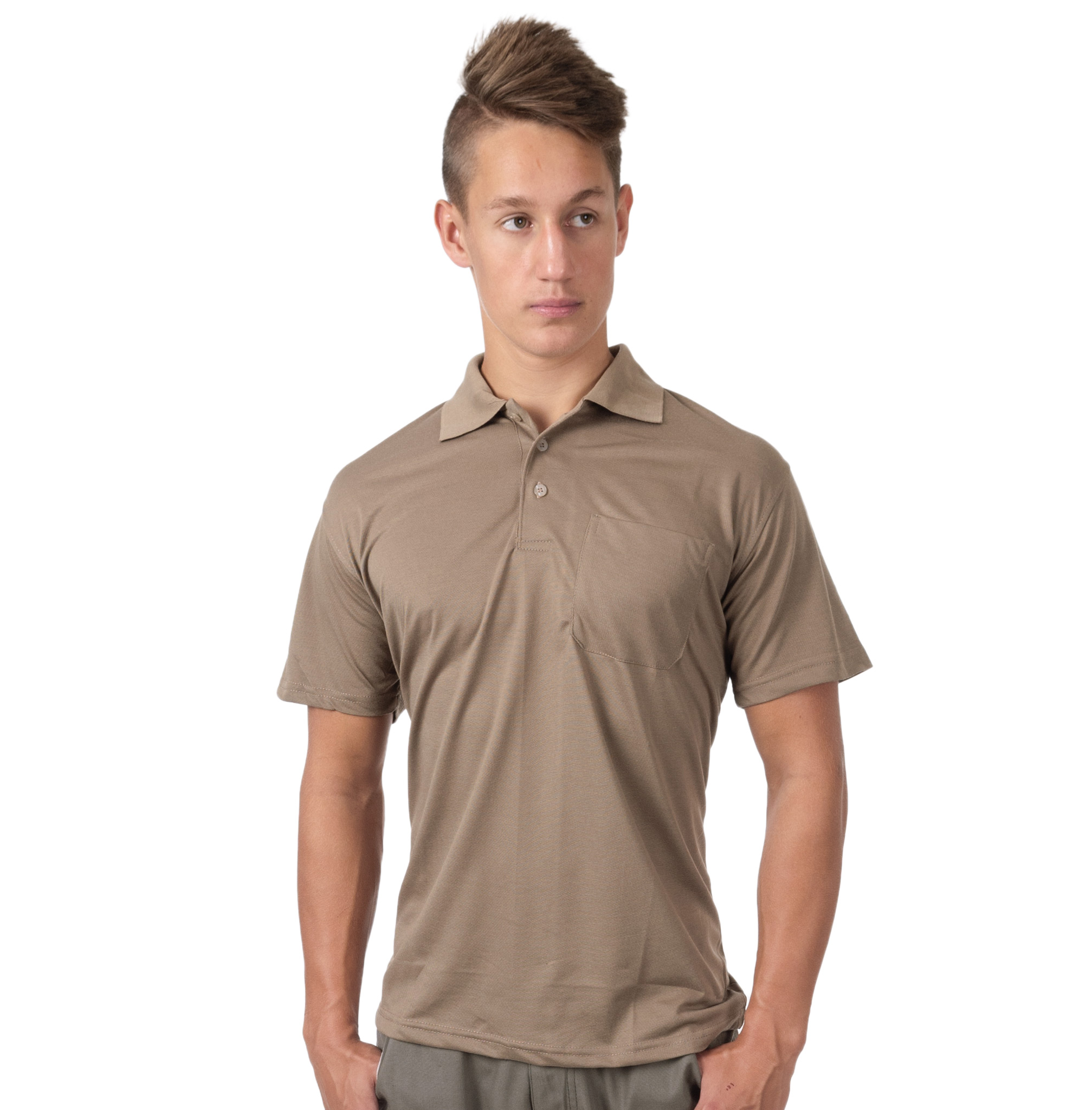 

Koszulka Polo Męska Polówka Bawełna 601 XL brązowa