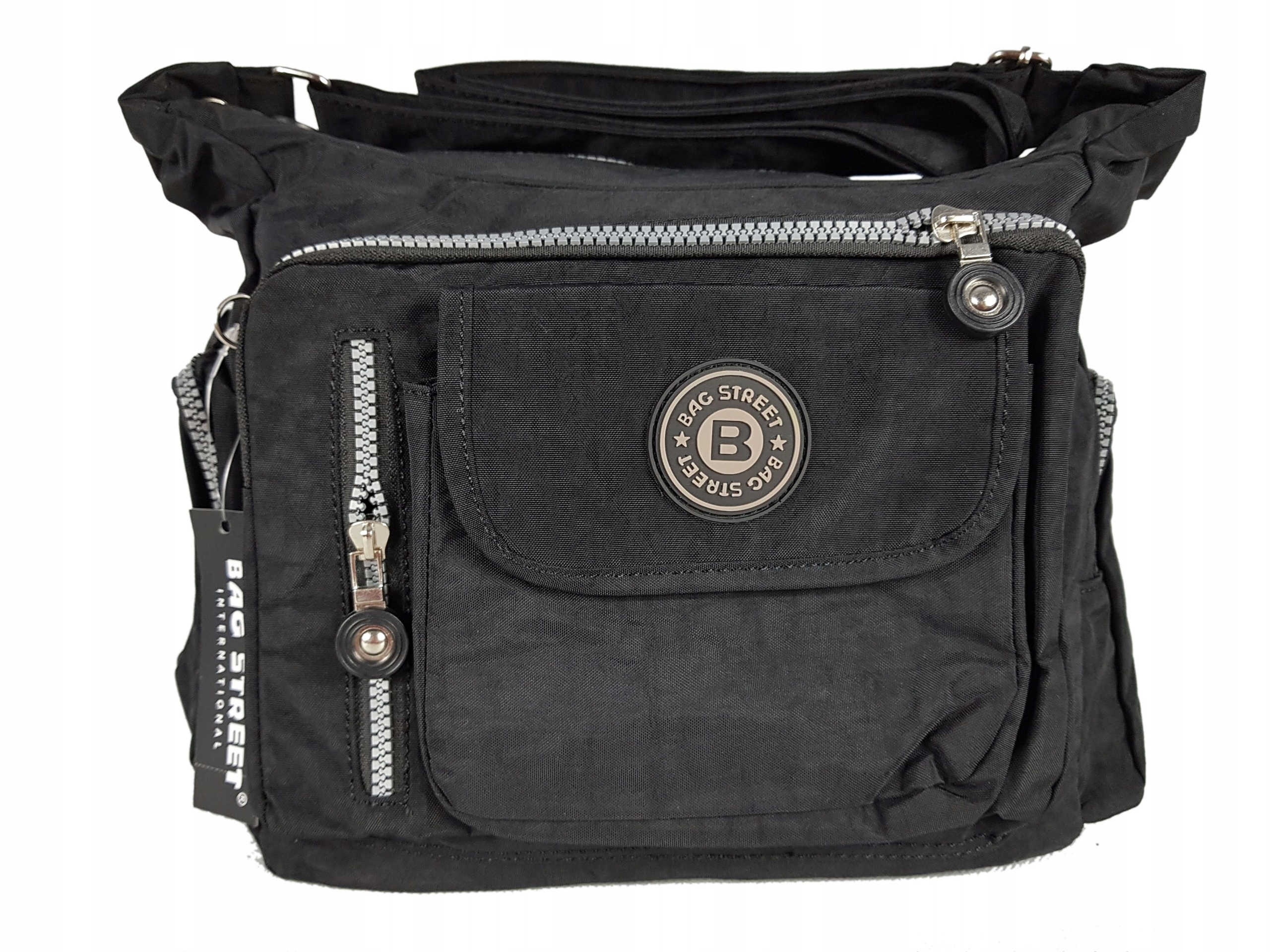 TOREBKA LISTONOSZKA POJEMNA BAG STREET CZARNA