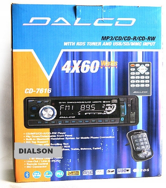 Автомобиль радио CD MP3 USB SD BLUETOOTH 4 x 60w ширина продукта 178 см
