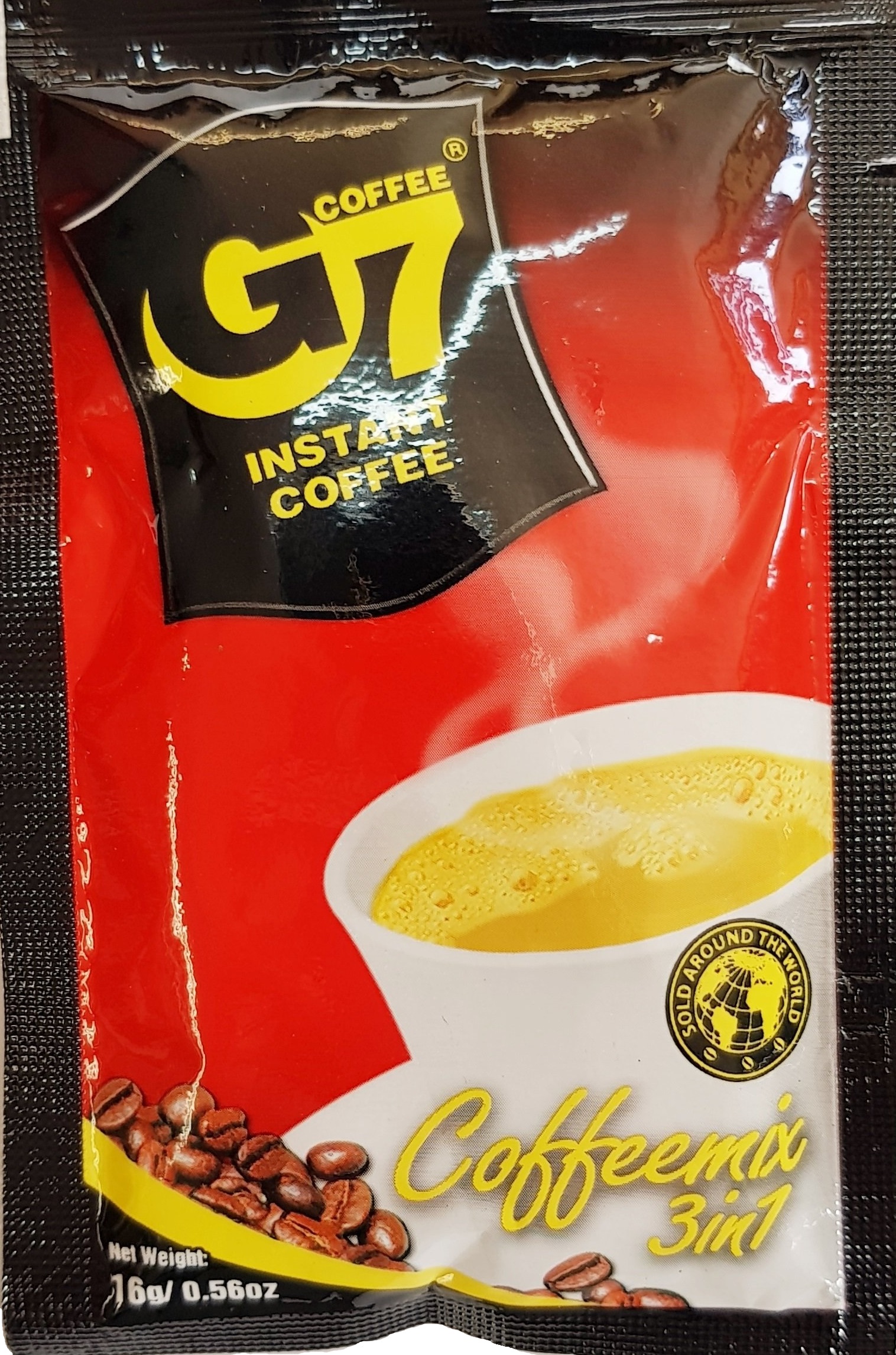 Восточный растворимый кофе G7 3in1 Вьетнам 20x16 производитель код G7