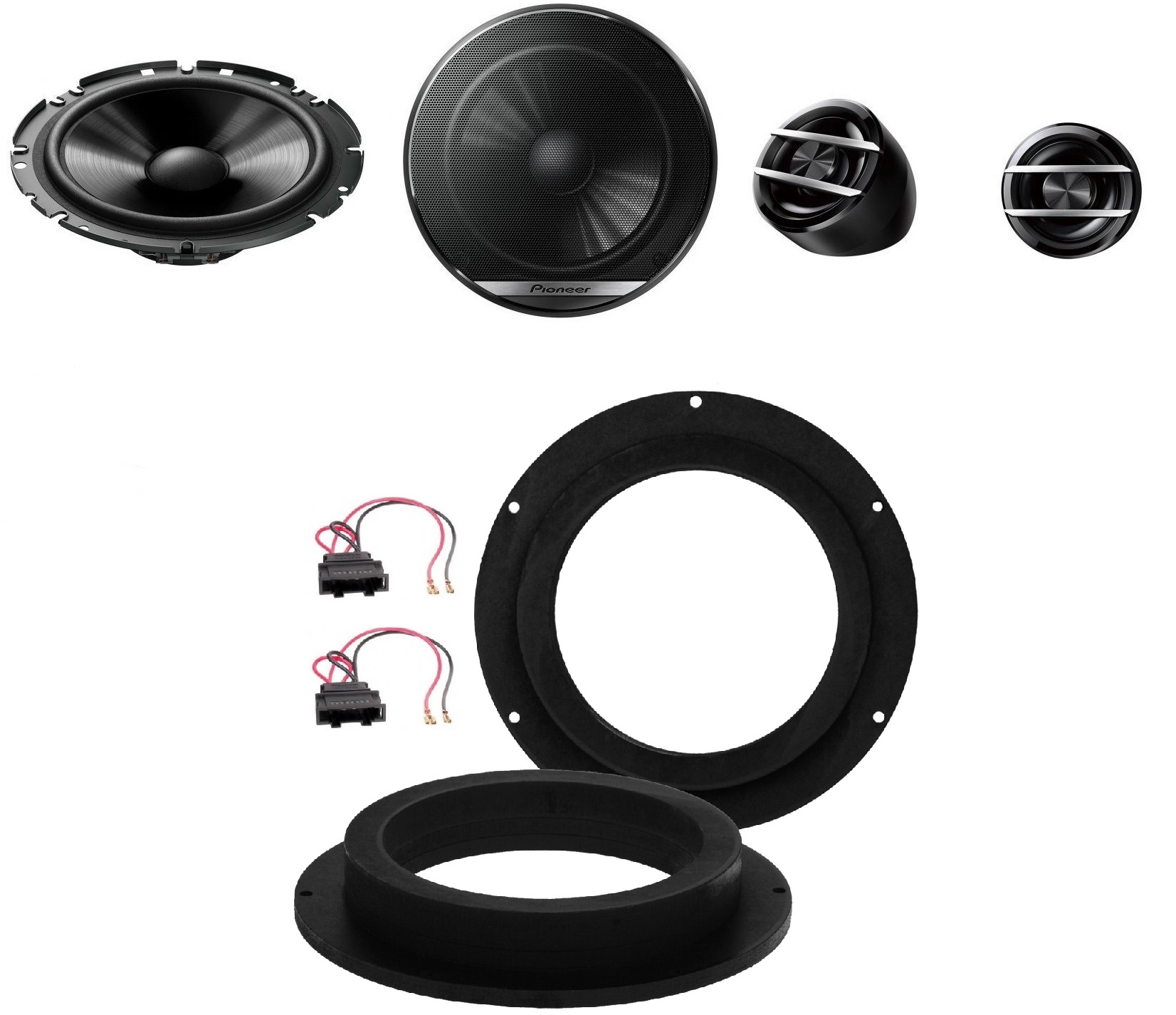 165 mm basové reproduktory Vw Caddy Tiguan Golf 5 Pioneer TS-G170C