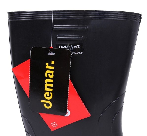 Kalosze Grand Czarne w mokre deszczowe dni Gumiaki Rozmiar 42