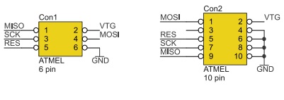 Kanda 6 pin - 10pin AVR USBasp ARDUINO BASCOM Producent ISP