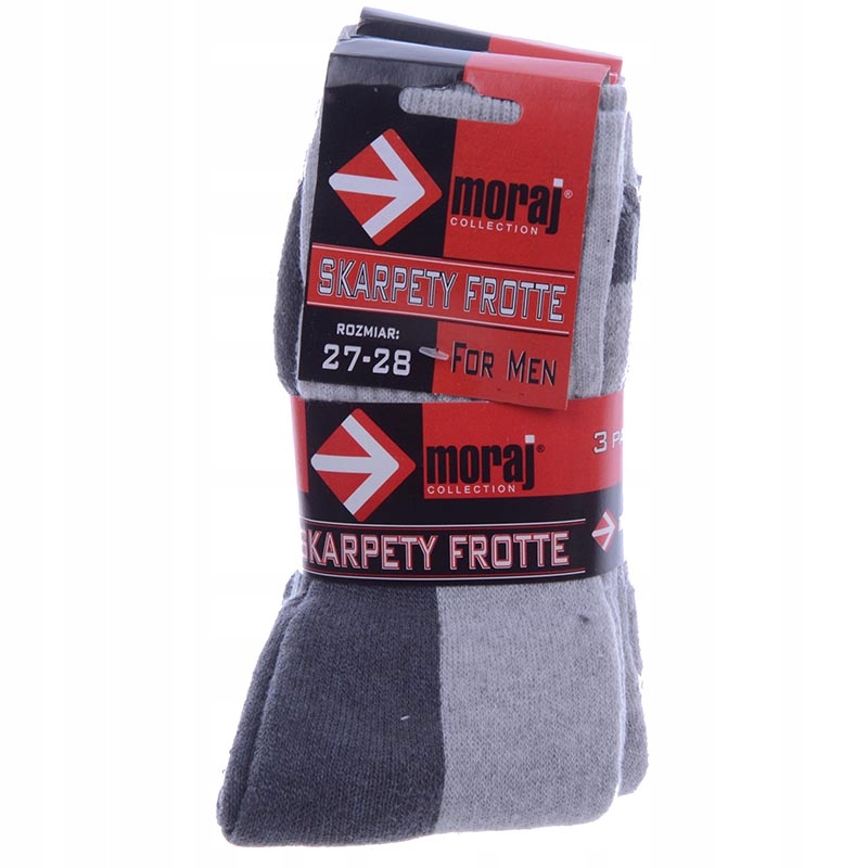 Skarpety Męskie Frotte MORAJ 3sz Bezuciskowe 42-43 Wzór dominujący bez wzoru