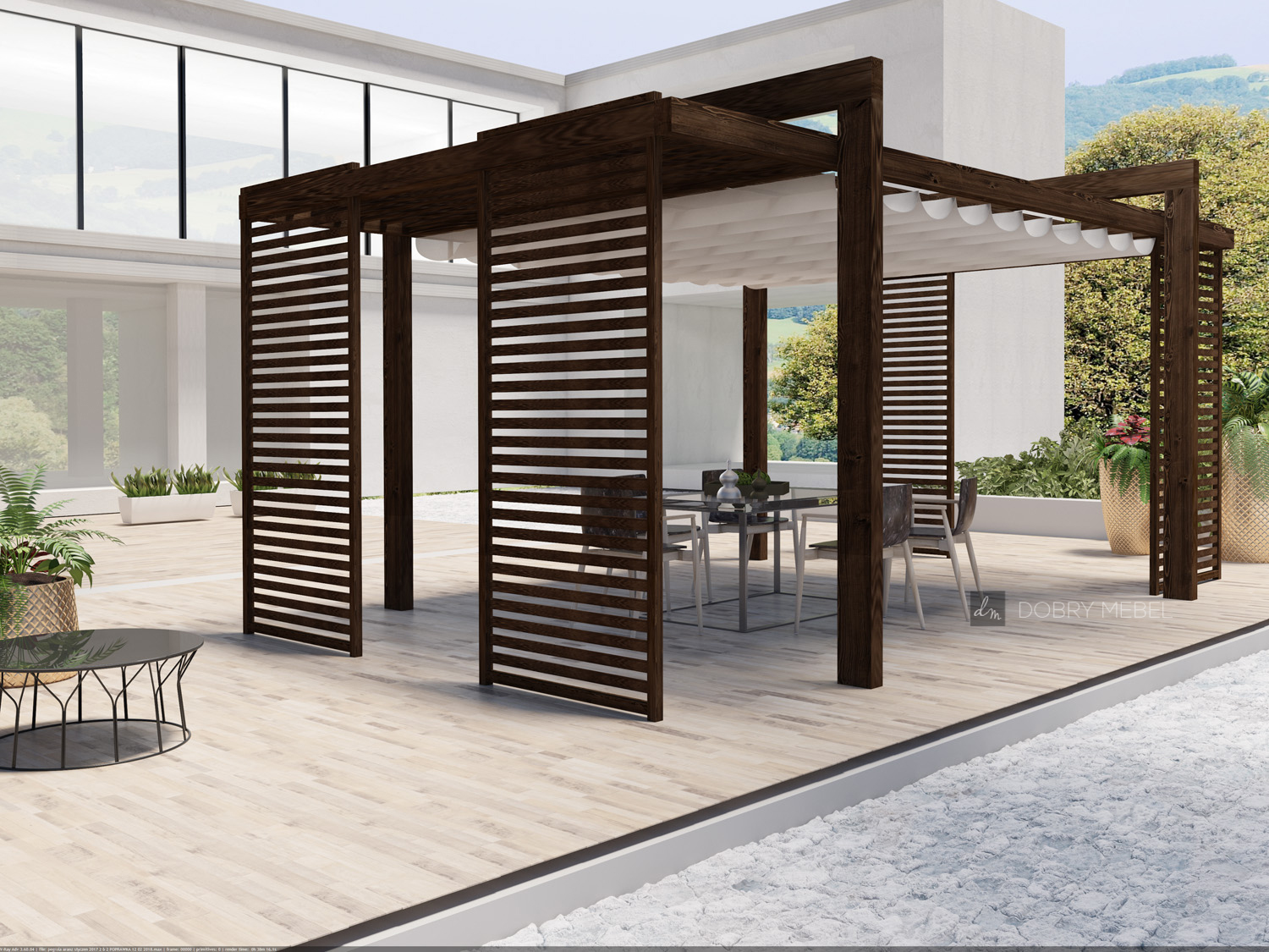 Altanka Altana Pergola Taras Zadaszenie Tarasu 8402831679 Allegro Pl