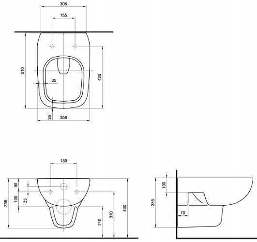 KOŁO STYLE MISKA WISZĄCA RIMFREE L23120 bez kołnie Marka Koło