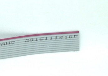 Páska IDC AWG28 10 žily šedá - 1m