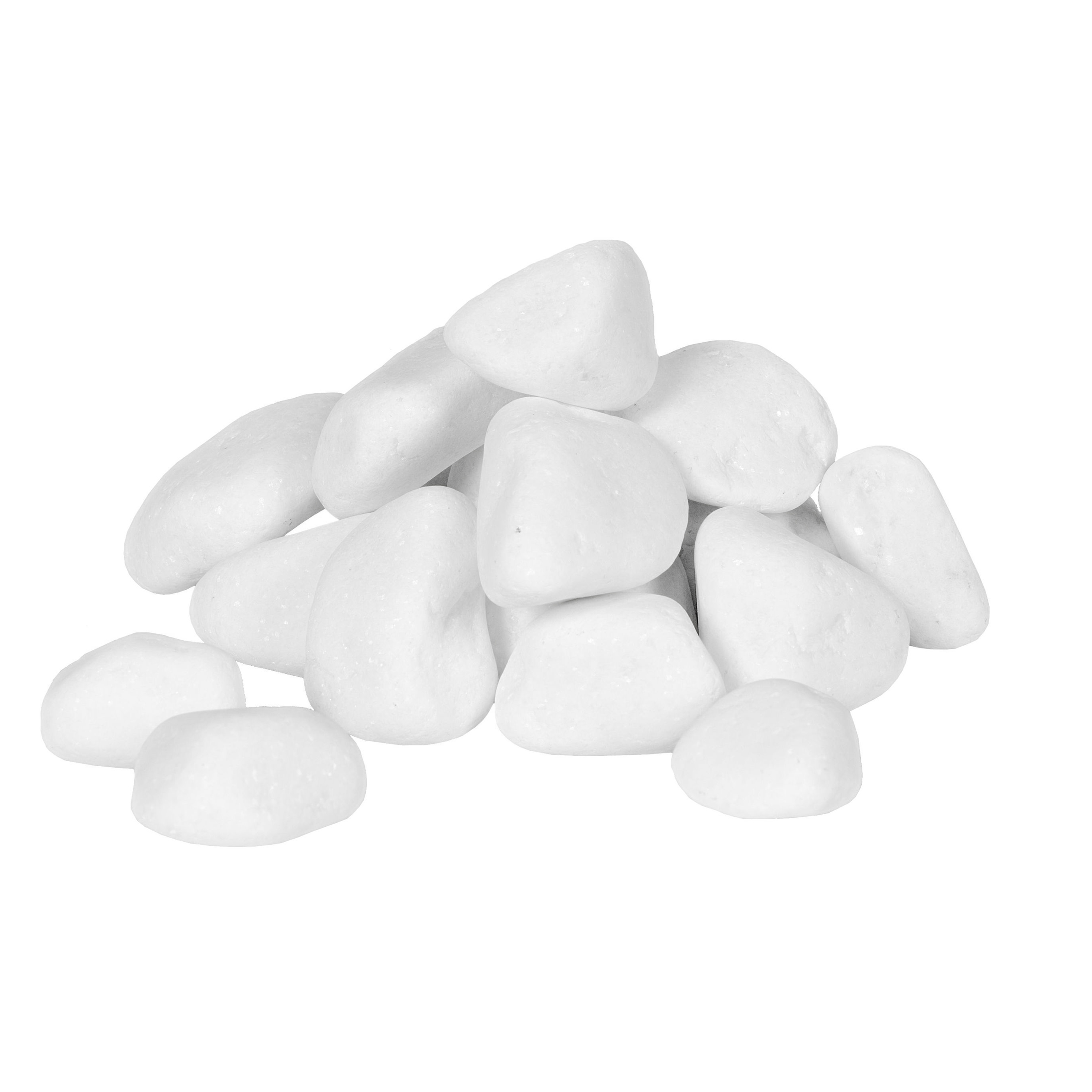 

Białe kamienie ozdobne otoczaki 1kg. Biokominek