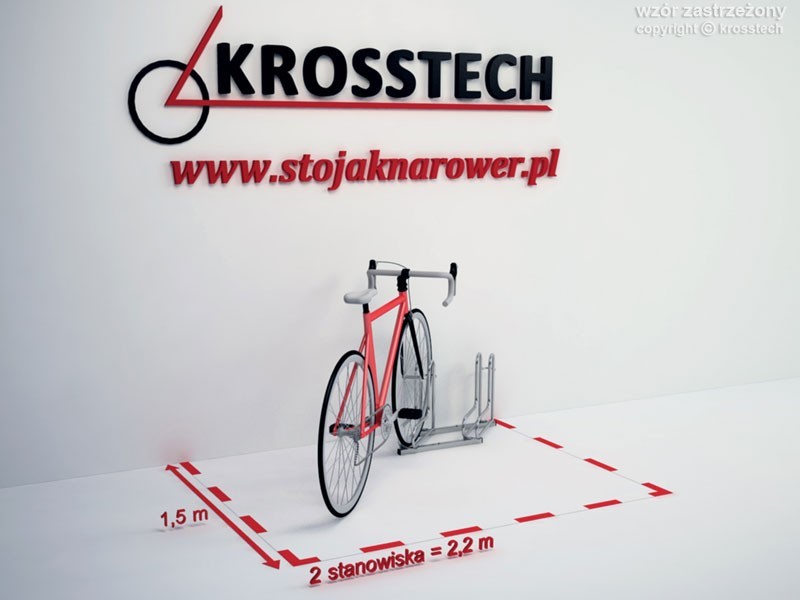 STOJAK NA ROWER ROWERY RAD 2 OCYNK ROWEROWY HIT Materiał dominujący stal ocynkowana