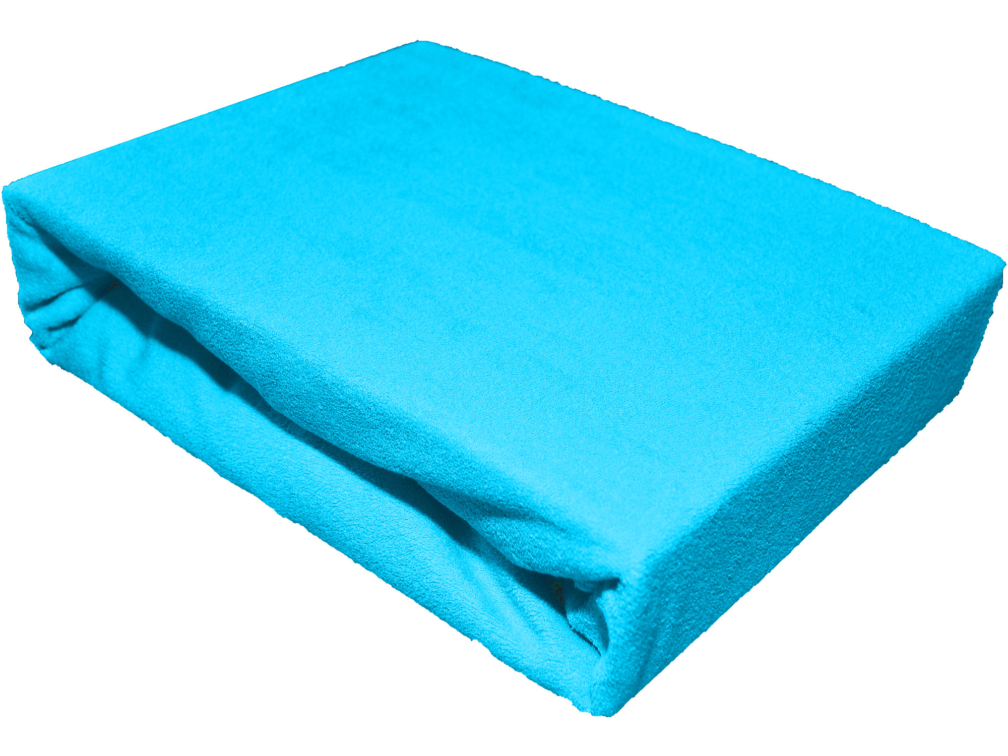 

Prześcieradło frotte bez gumki 160x200 turkusowe