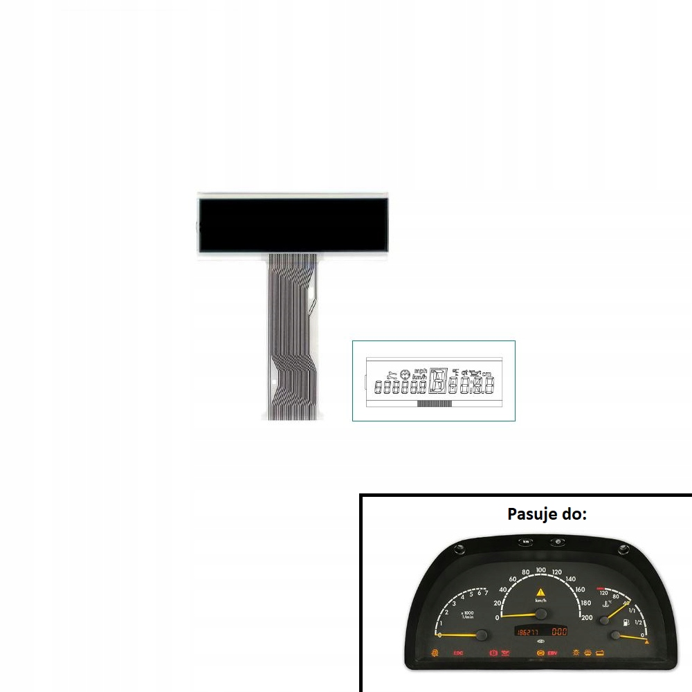 LCD Displej Počítadla Mercedes W638 Sprinter