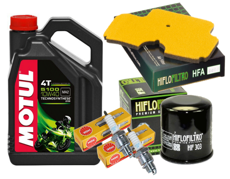 ZESTAW MOTUL FILTRY SWIECE KAWASAKI EX650 06 10 r