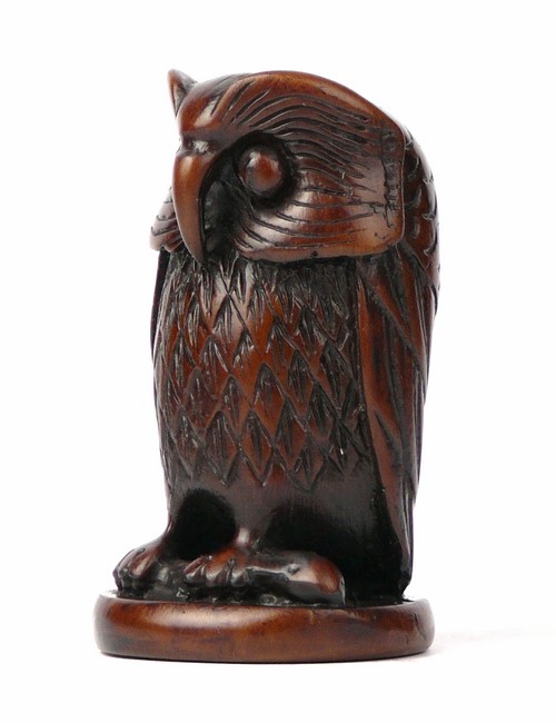 ŚLICZNA SOWA SYMBOL MĄDROŚCI figurka na PREZENT Wysokość 8 cm