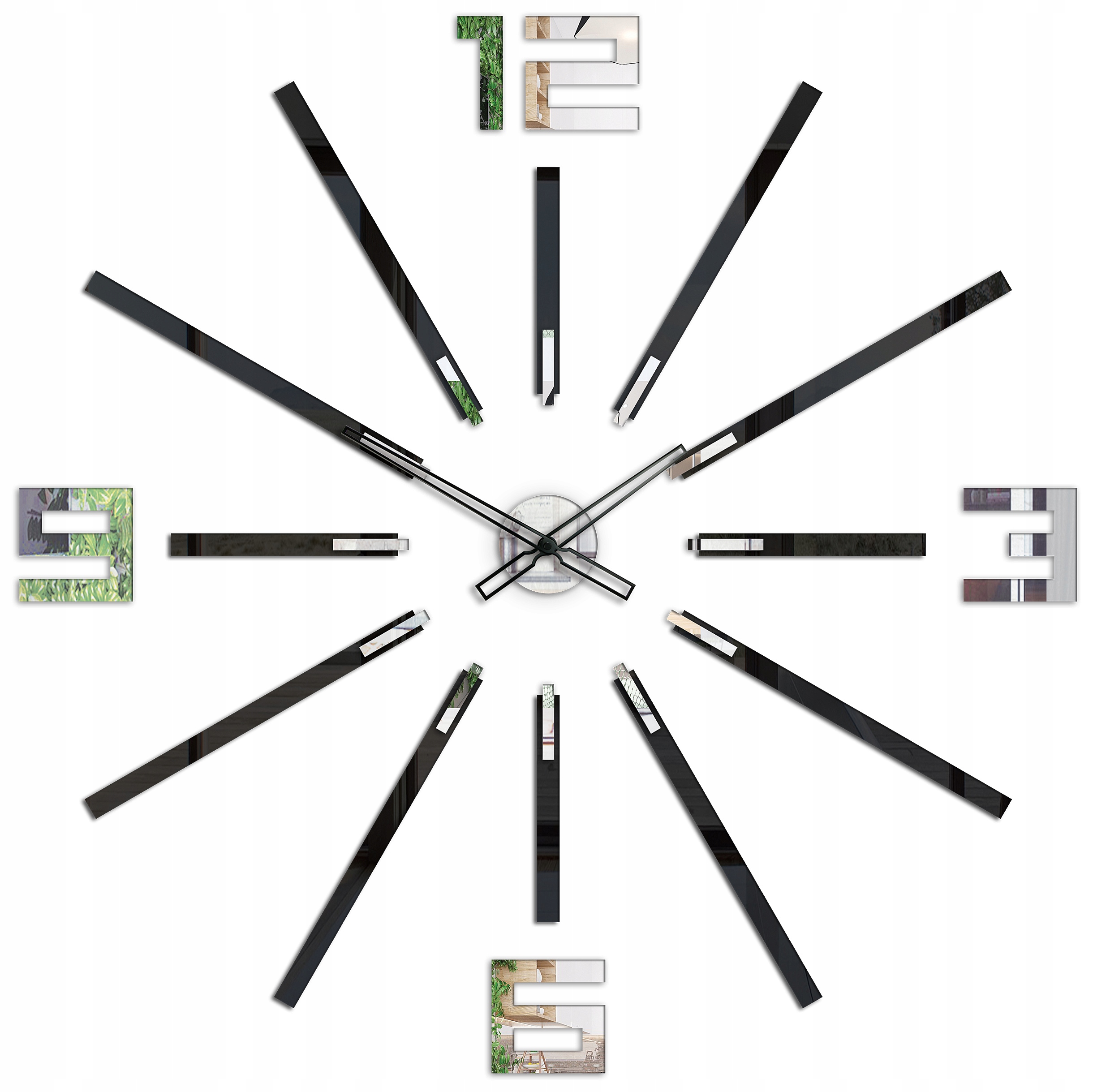 

Zegar Ścienny Big Duży 115CM Lustro Nowoczesny