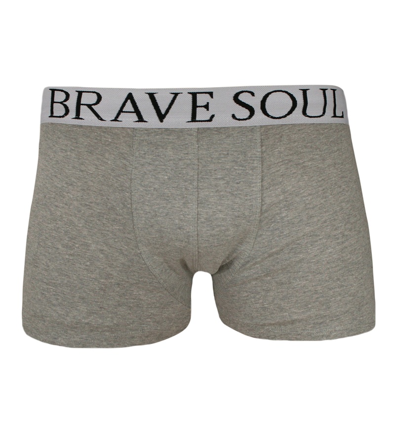 

Popielate Męskie Bokserki – Brave Soul -s