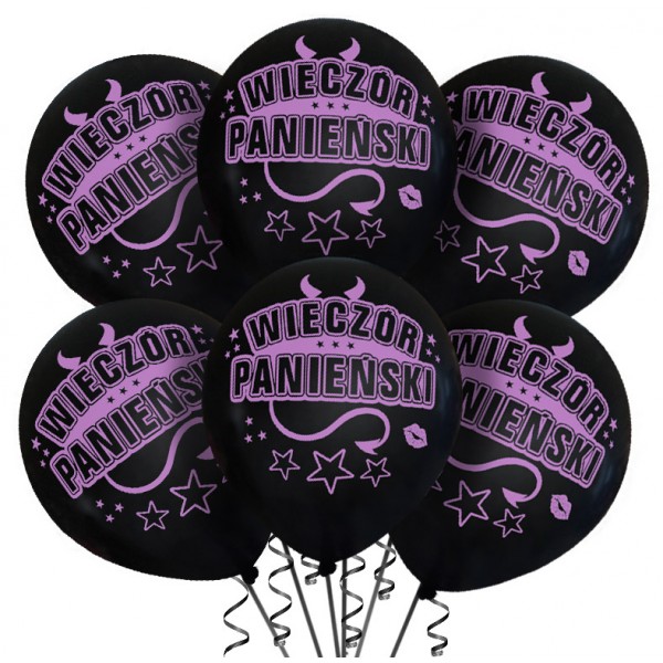 

Balony na Wieczór Panieński komplet 6 szt.