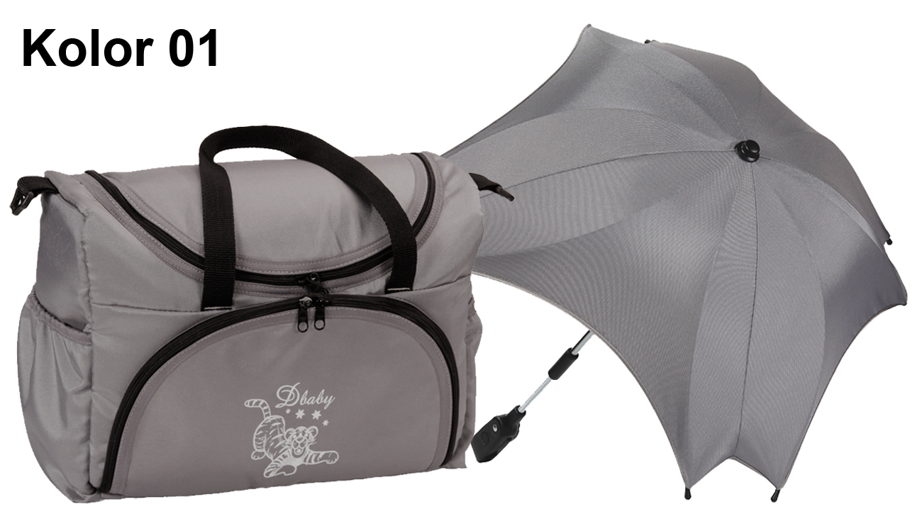 ZESTAW PRAKTYCZNA TORBA DO WÓZKA+PARASOLKA Marka Didibaby