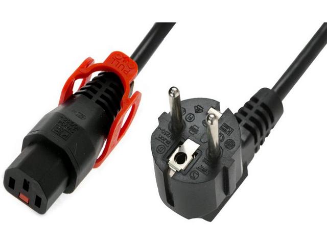 FIRMOWY Kabel zasilający IEC LOCK Schuko kątowy 2