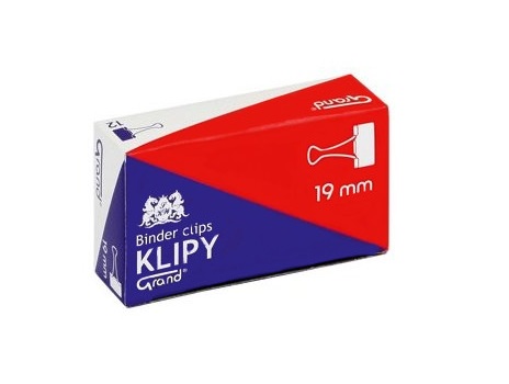 

Klipy Biurowe Grand 19 Mm Mocne 12 Sztuk