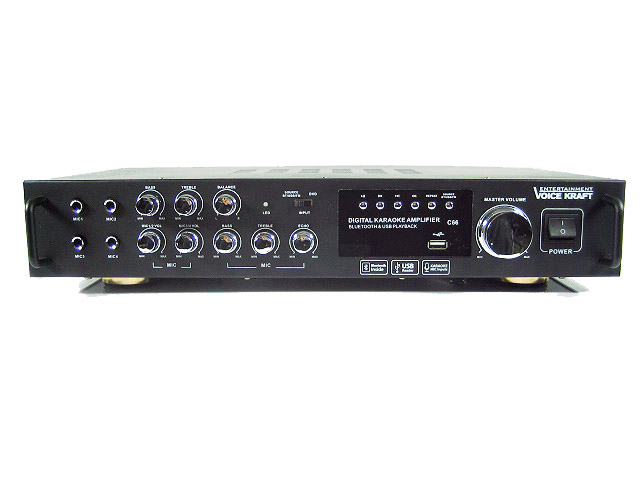 ZESTAW KARAOKE 600W MIKROFONY BEZPRZEWODOWE +KABLE Kolor czarny