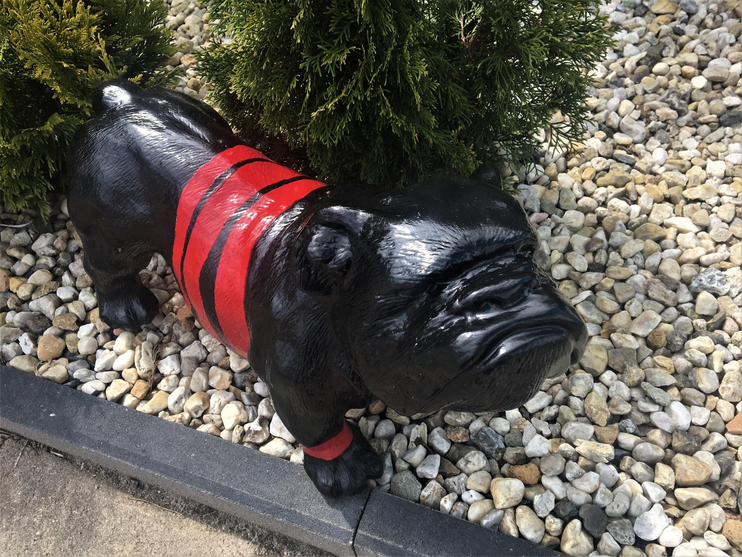 FIGURKA OGRODOWA BULDOG ANGIELSKI - DESIGN Producent inna