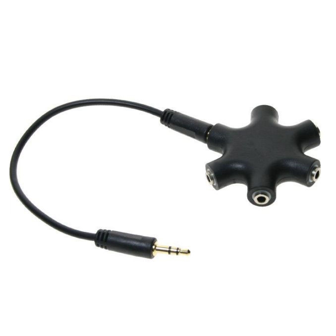 ROZDZIELACZ SŁUCHAWEK GŁOŚNIKÓW 6x PORT JACK 3,5mm Marka WulkanCenPL