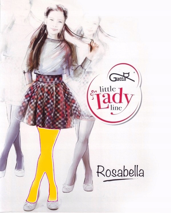 

Rajstopy mikrofibra Gatta Rosabella 140-146 żółty