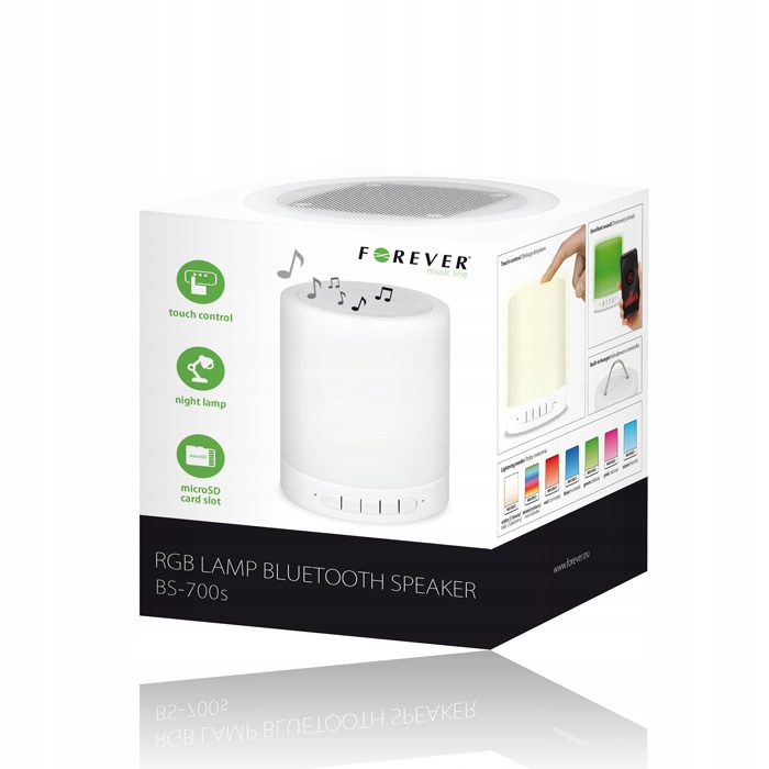 

Przenośny Głośnik Bluetooth Forever Lampka Rgb