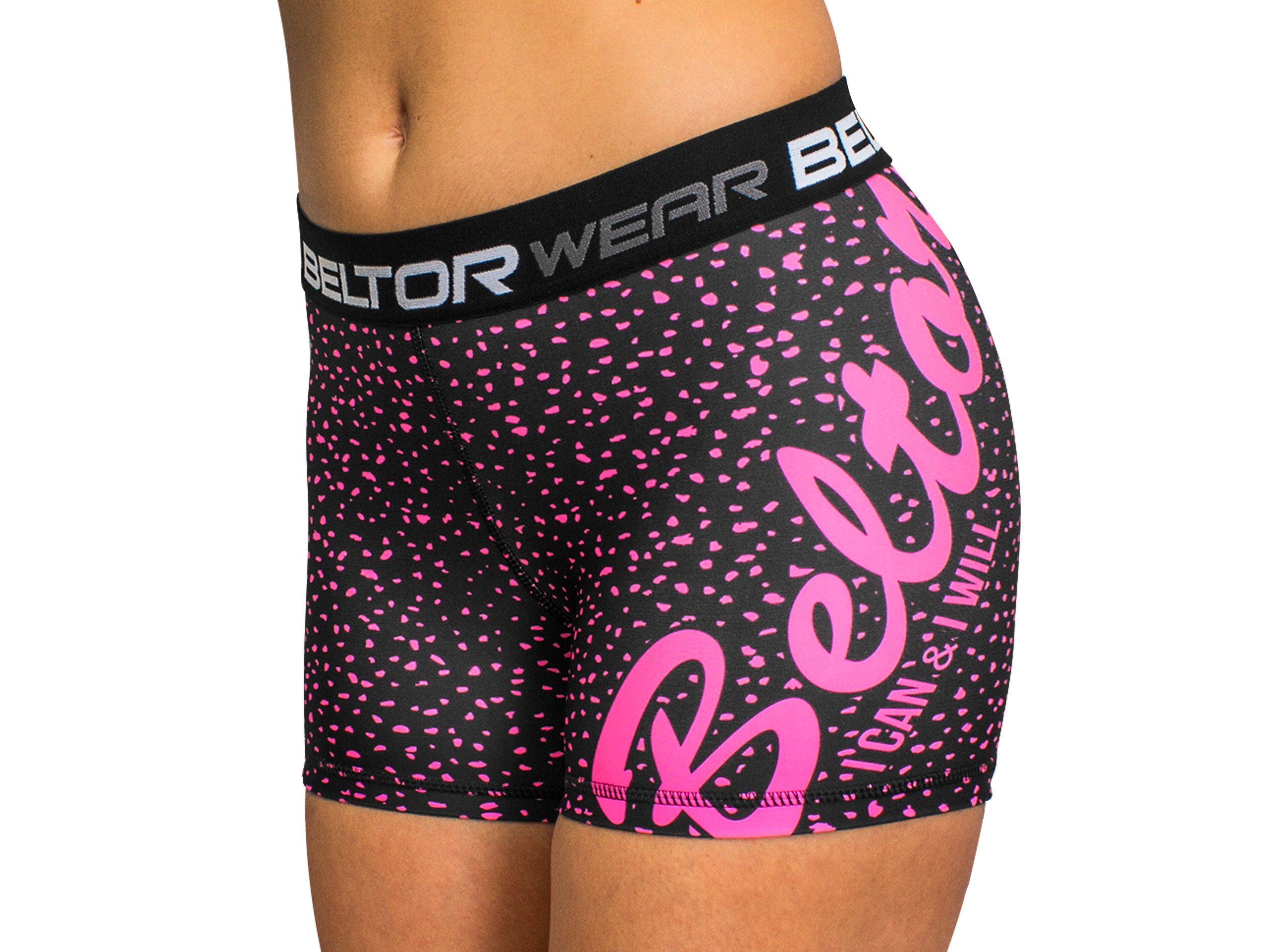 Beltor Krótkie Spodenki Treningowe Na Siłownie Damskie Pink Crumbs Xs